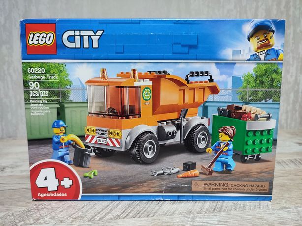 Lego city 60220 garbage truck сміттєвоз, мусоровоз