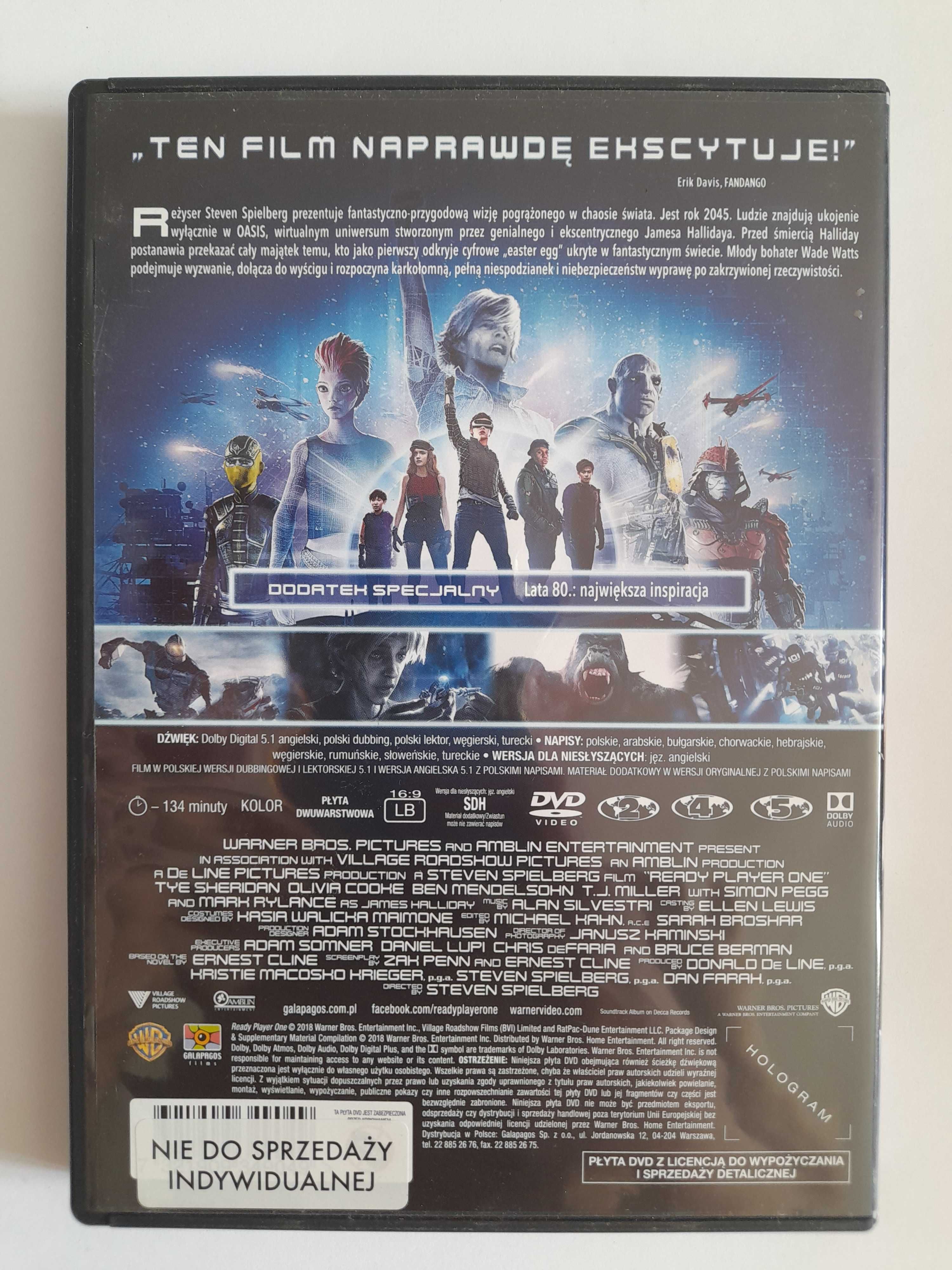 Player One płyta DVD