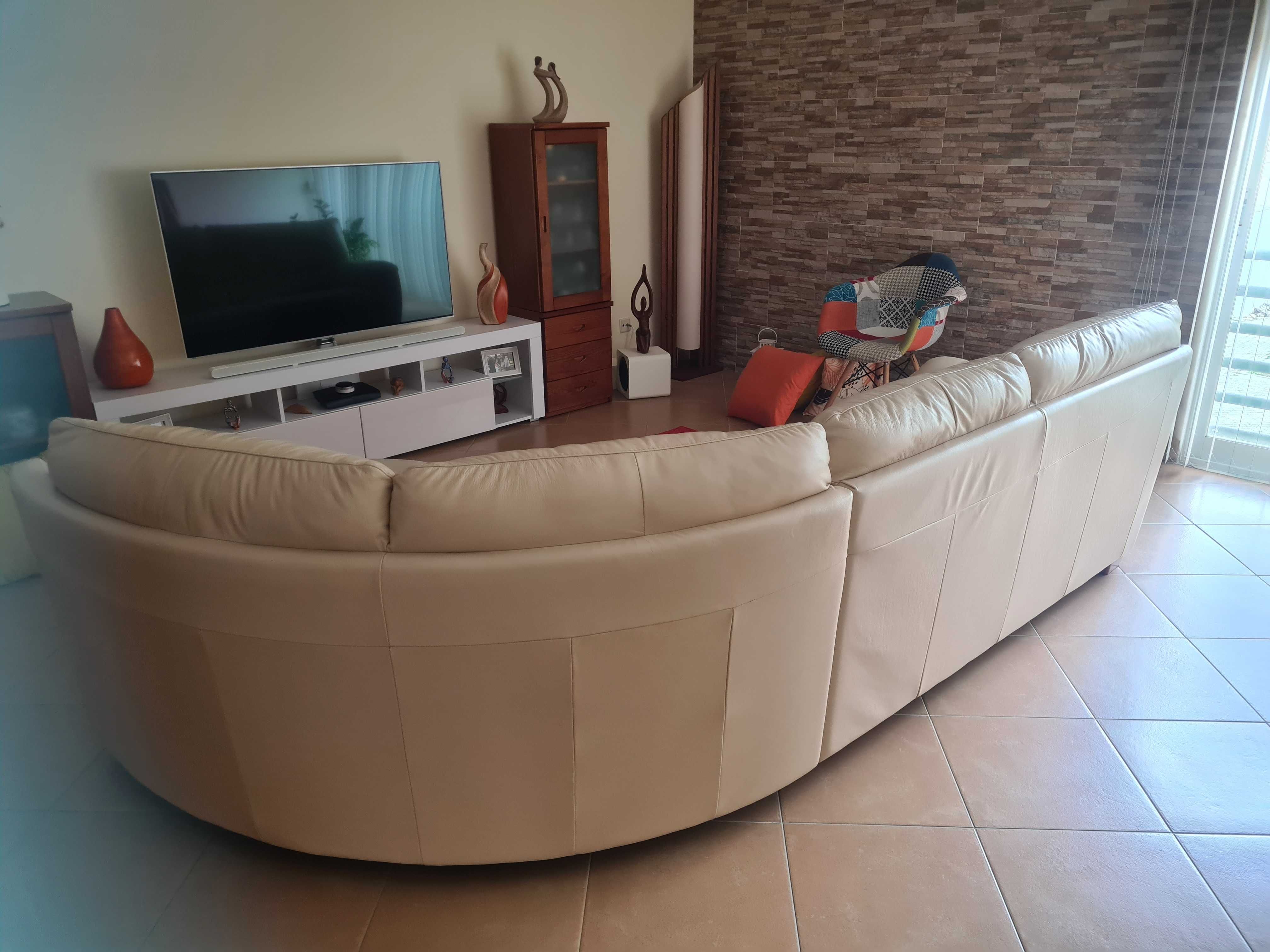 Sofá Divani & Divani em pele genuína