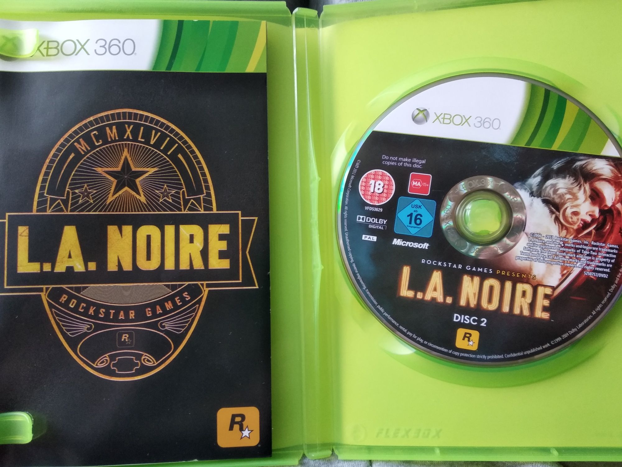 LA Noire Xbox 360 SUPER gra akcji, strzelanki