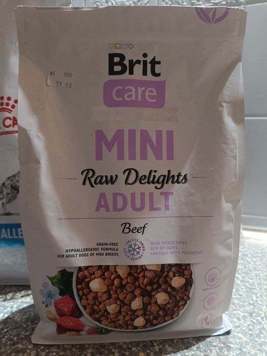 Brit care mini raw delight adult wołowina
