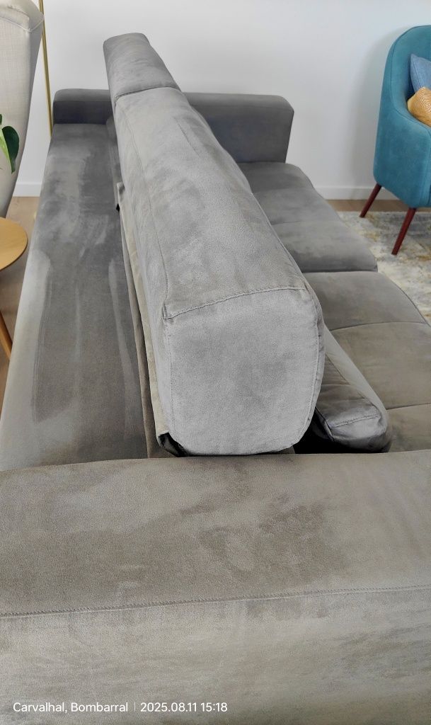 Sofá 3 Lugares, excelente estado, com chaise reversível