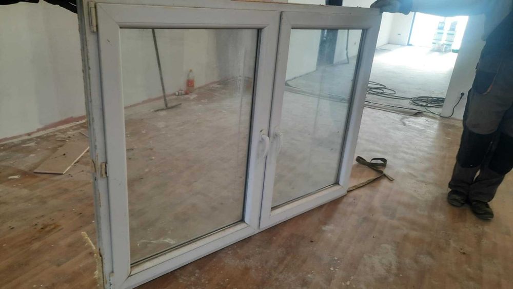 Okna PCV z ościeżnicą - z demontażu