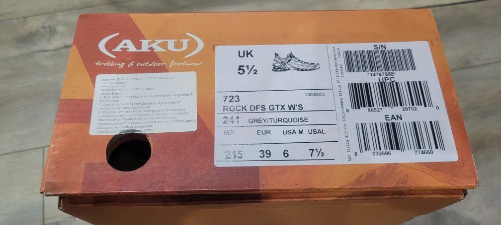 Buty trekkingowe damskie Aku Rock Dfs Gtx  39