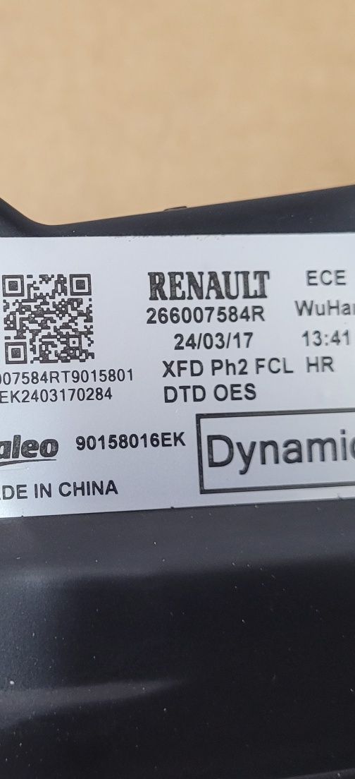Renault Talisman lift lampa prawa led DRL