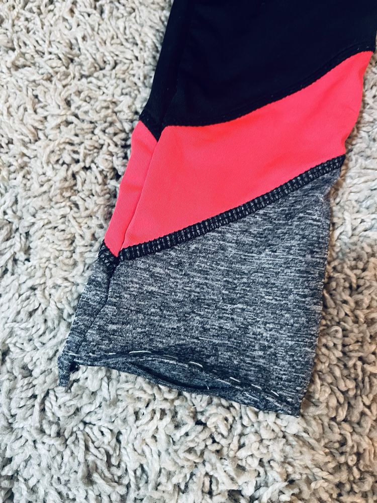 Xs damskie czarne legginsy damskie sport trening silownia