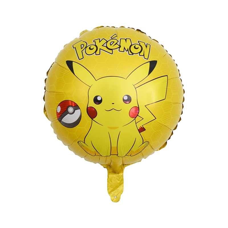 Balony foliowe Pokemon Pikachu zestaw 5 szt. urodziny dekoracja