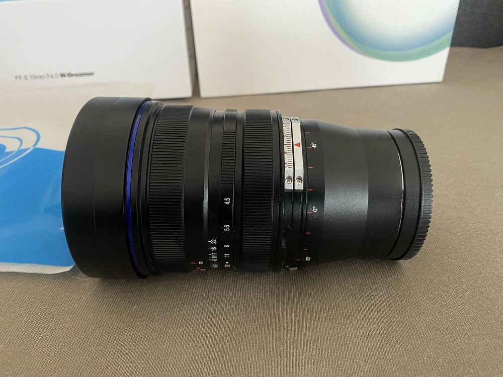 Obiektyw Venus Optics Laowa czarny 15mm f/4,5 Zero-D Shift Sony E