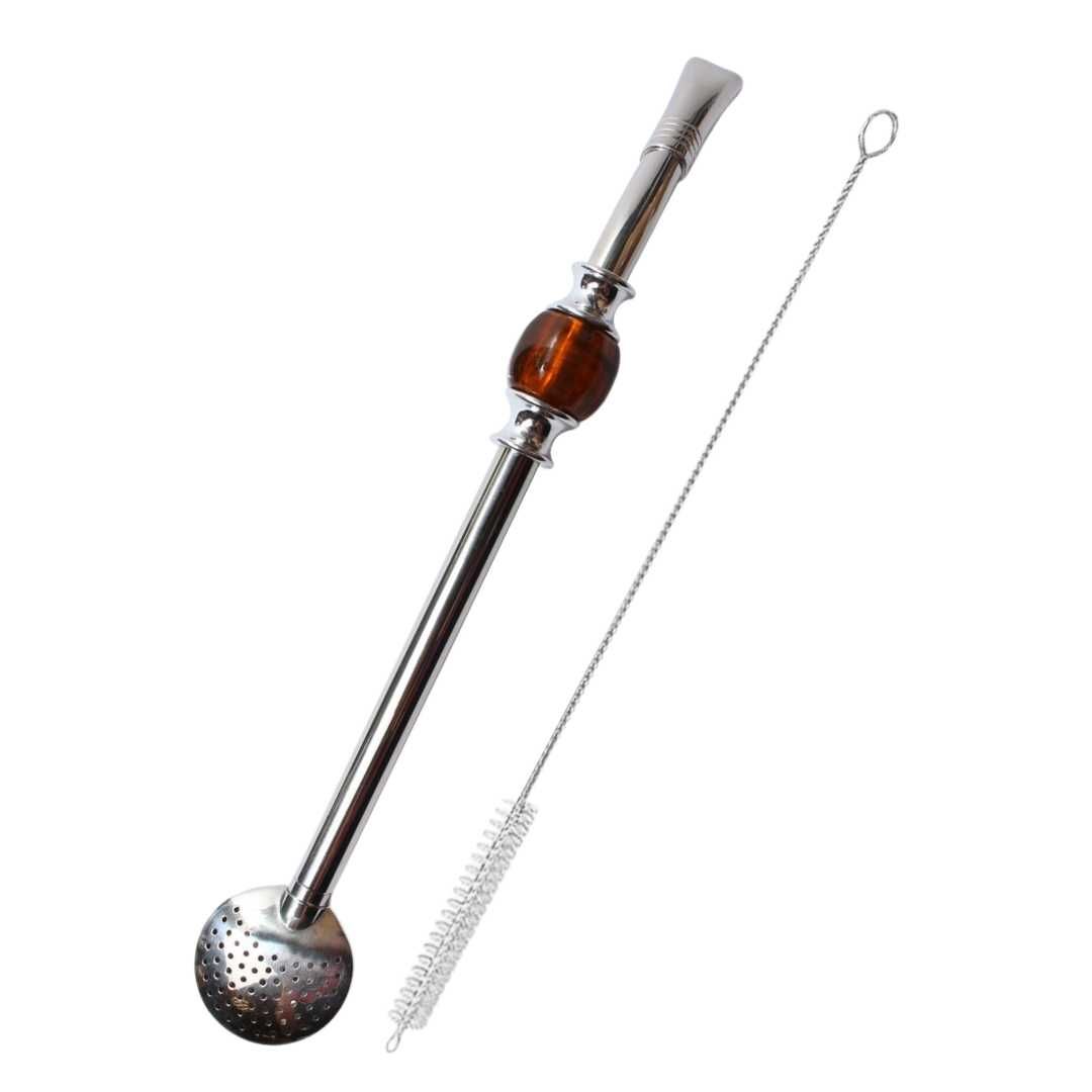 Zestaw do Yerba Mate Tykwa Miodowa + Bombilla z Czyścikiem