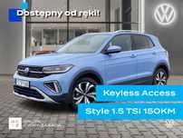 Volkswagen T-Cross Style 1.5 TSI ACT (150KM) DSG-7, Keyless Access