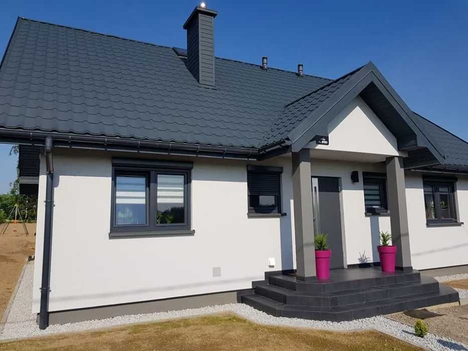 Dom z poddaszem użytkowym dom stan deweloperski szkieletowy 140,6m2