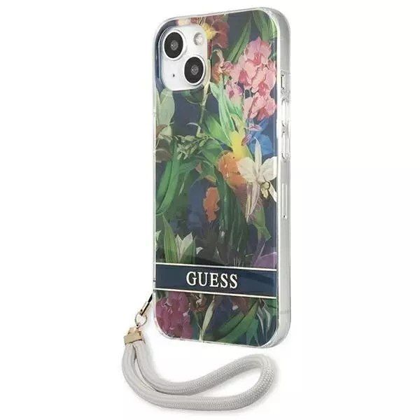 Guess GUHCP13SHFLSB iPhone 13 mini 5,4 "bleu / bleu étui rigide