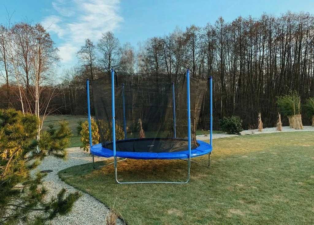 NOWA Trampolina Ogrodowa Dla Dzieci 252cm 312cm 8ft 10ft Duża Mocna 3m