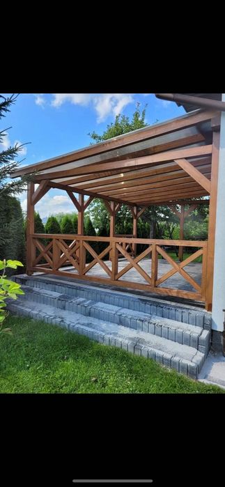 Zadaszenie tarasu wiata pergola ruchome deseczki taras altana