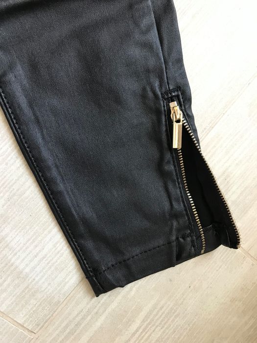 Джинси чорні skinny fit Штани з напиленням під шкіру джинсы штаны брюк