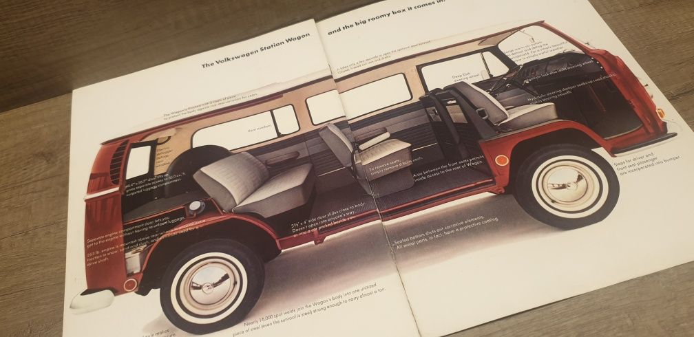 Prospekt Volkswagen VW T1 1969r. 20 stron