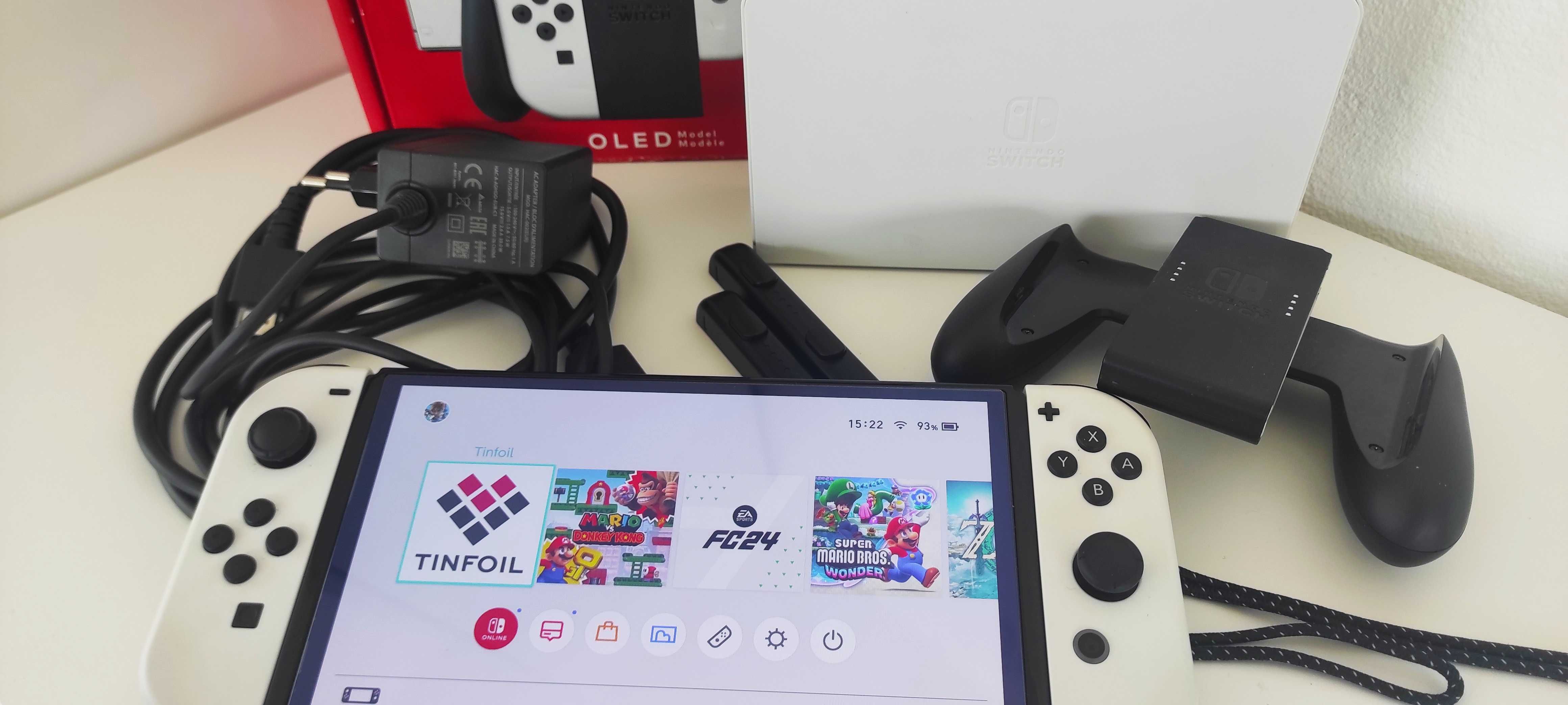 Nintendo Switch Oled - Desbloqueada CFW - Cartão 128gb