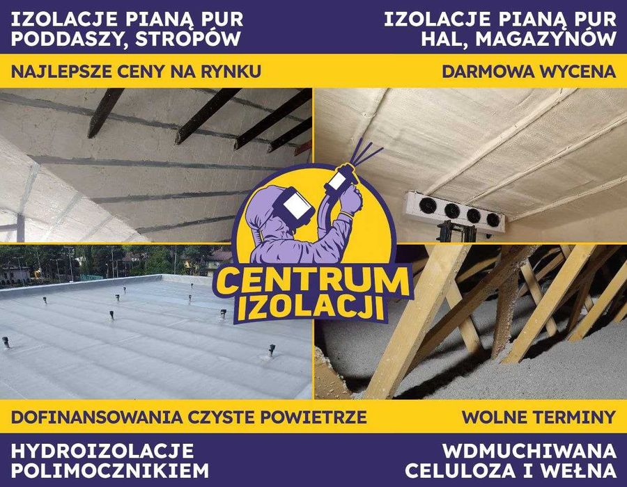 Piana PUR | Ocieplenie PODDASZA |Ocieplanie Pianką Celulozą SUPER CENA