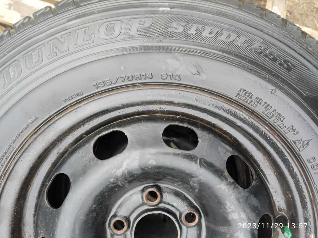 Продам зимову резину в зборі r14 5*100 6Jx14H2' ET38