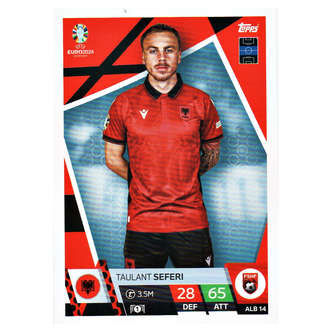 Karta Topps Euro 2024 Taulant Seferi Alb 14