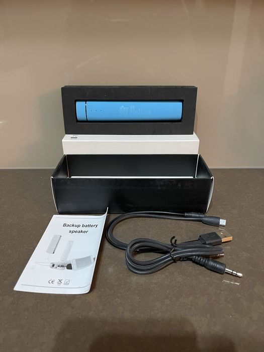 Mały głośnik przenośny nowy HP niebieski