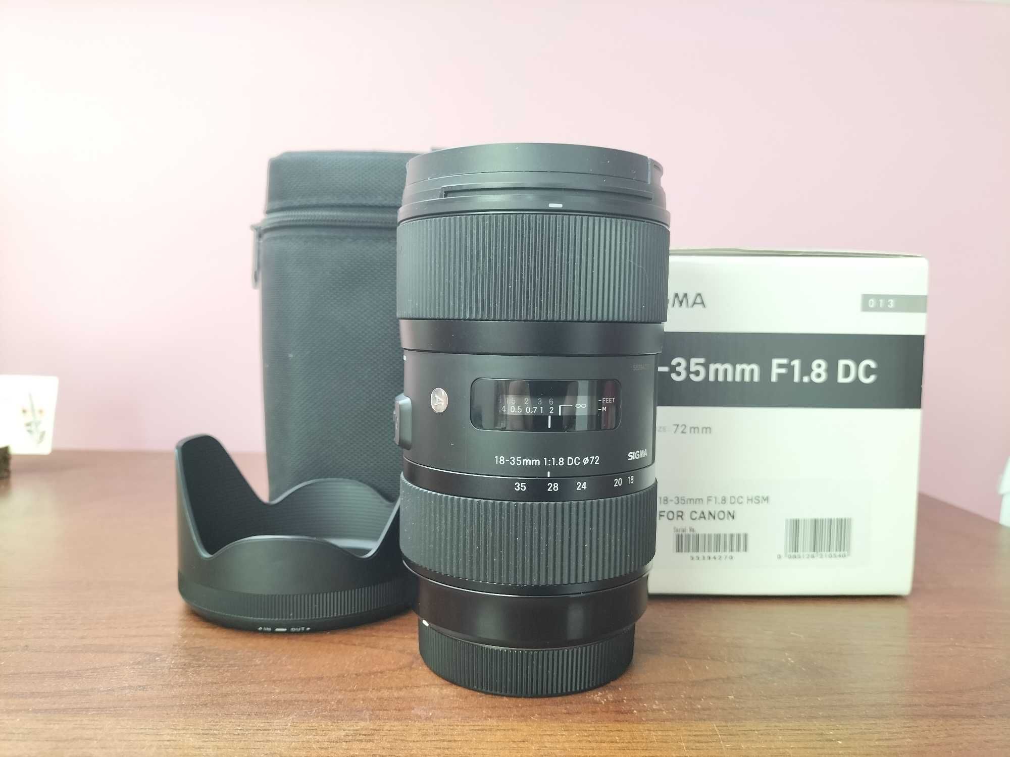 Sigma 18-35 mm f/1.8 DC HSM mocowanie Canon