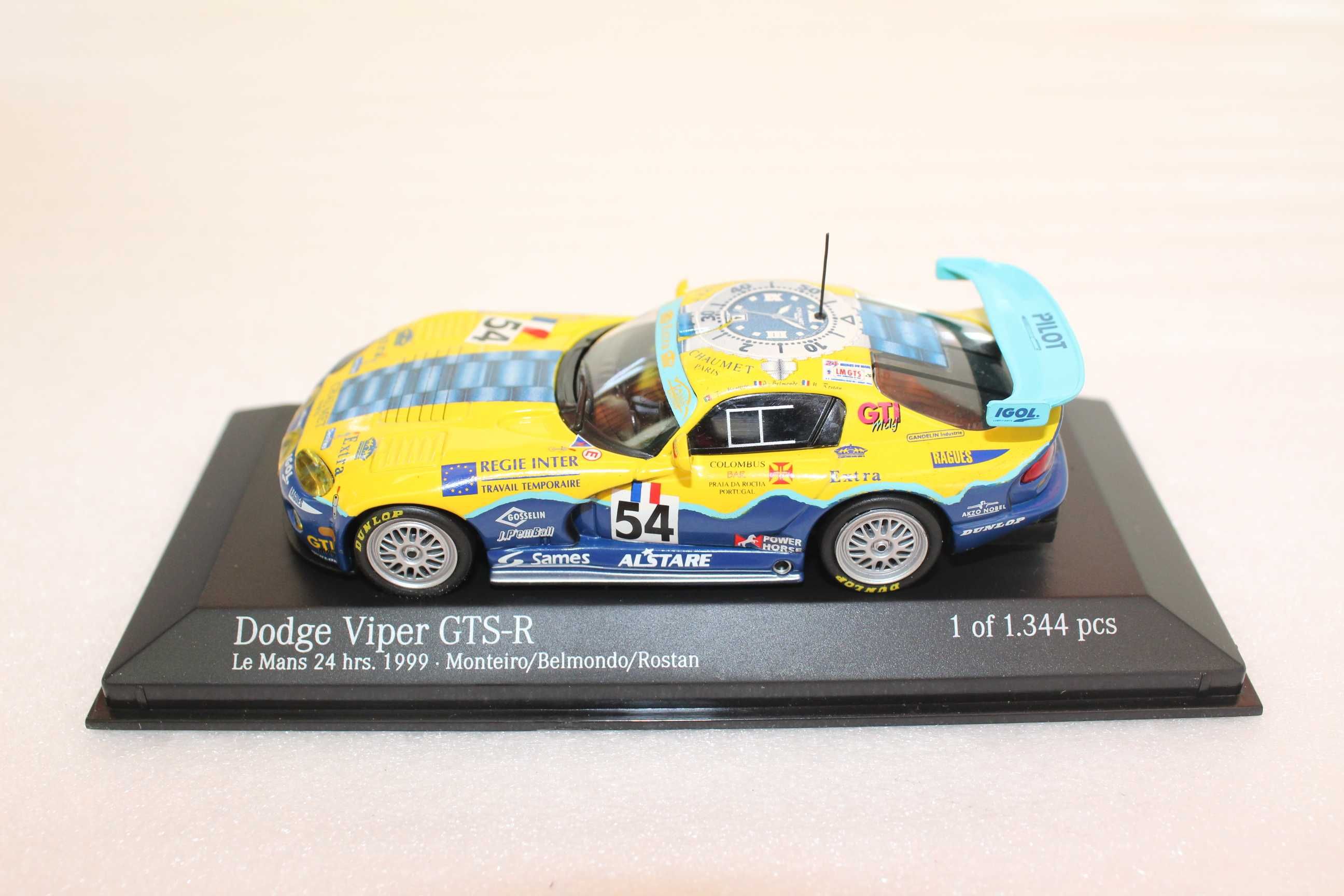 Miniatura 1/43 Dodge Viper GTS-R 24H Le Mans 1999 Tiago Monteiro