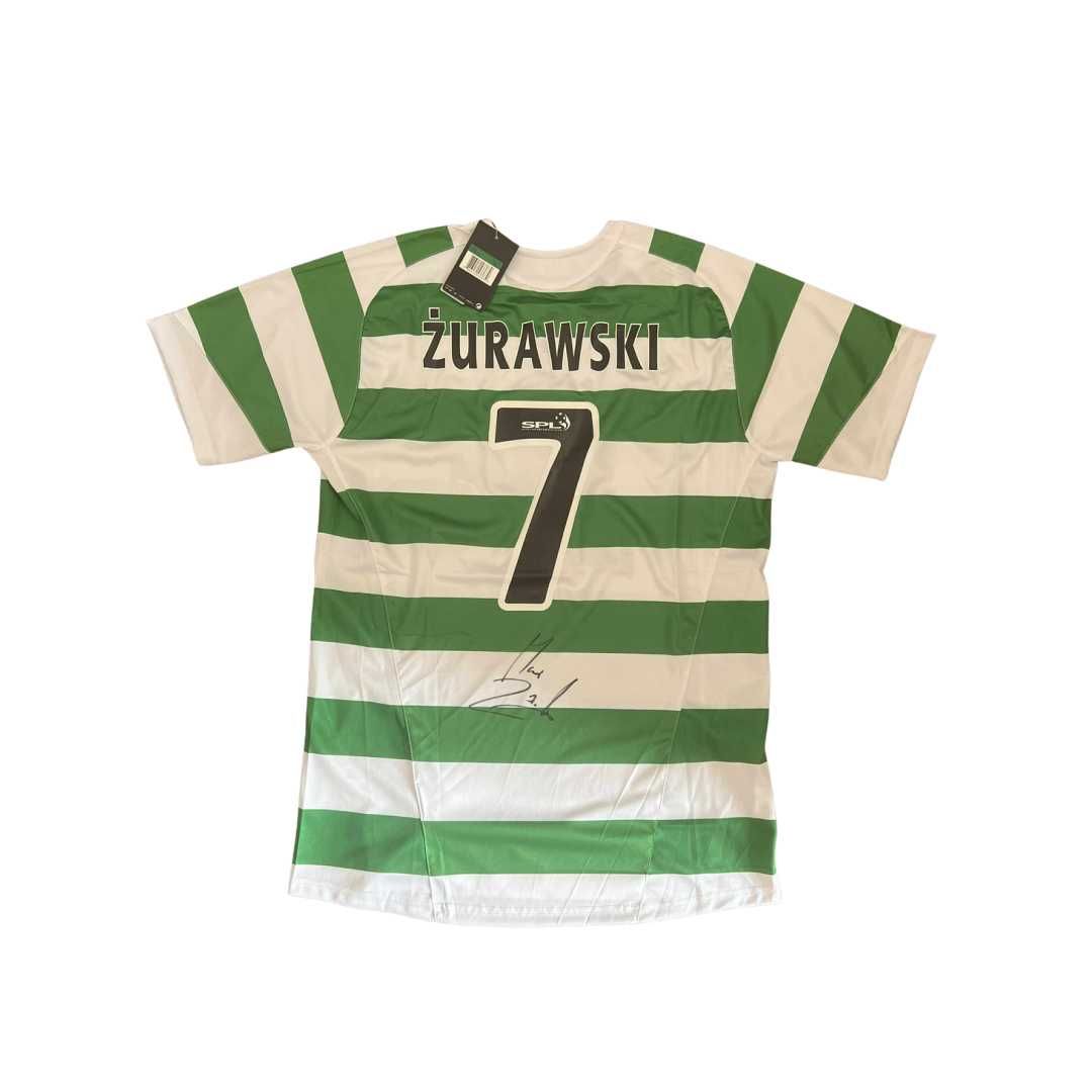 Maciej Żurawski Celtic Glasgow Wisła Kraków koszulka z autografem