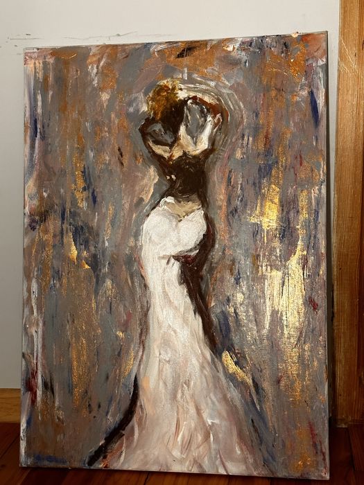 Obraz malowany ręcznie abstrakcja