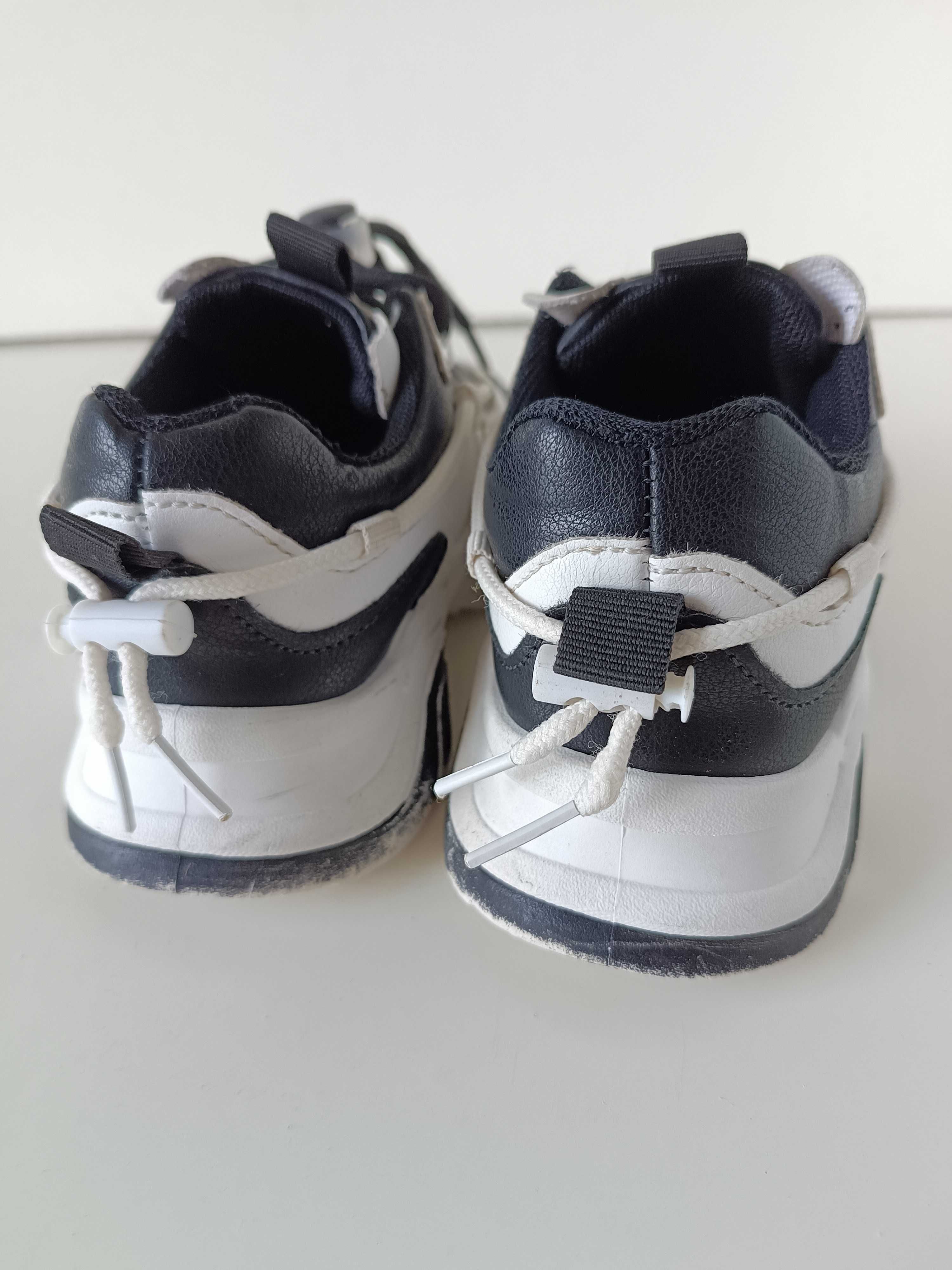 р 27 17 см детские черно-белые кроссовки на мальчика или девочку