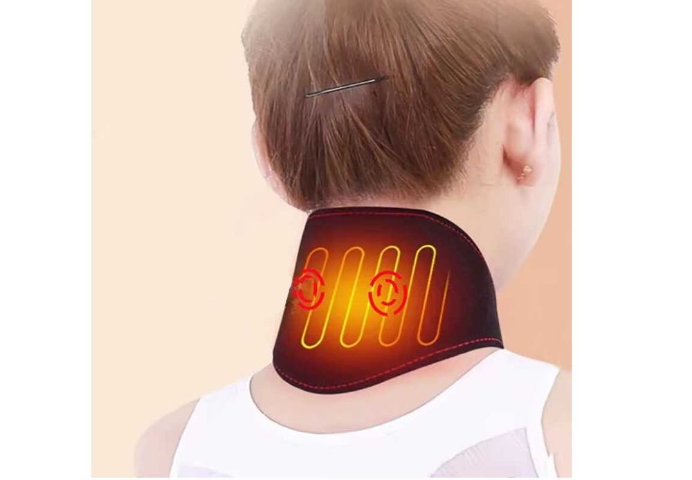 Elektryczny podgrzewany pas ochronny orteza na szyję/nowy/USB