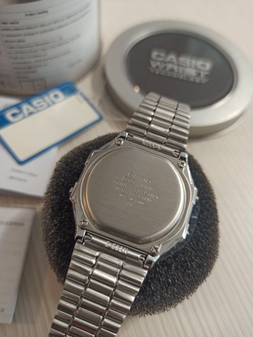 Часы casio A168WA-1W. ОРИГИНАЛ! Касио. Винтаж. Годинник касіо. Новое