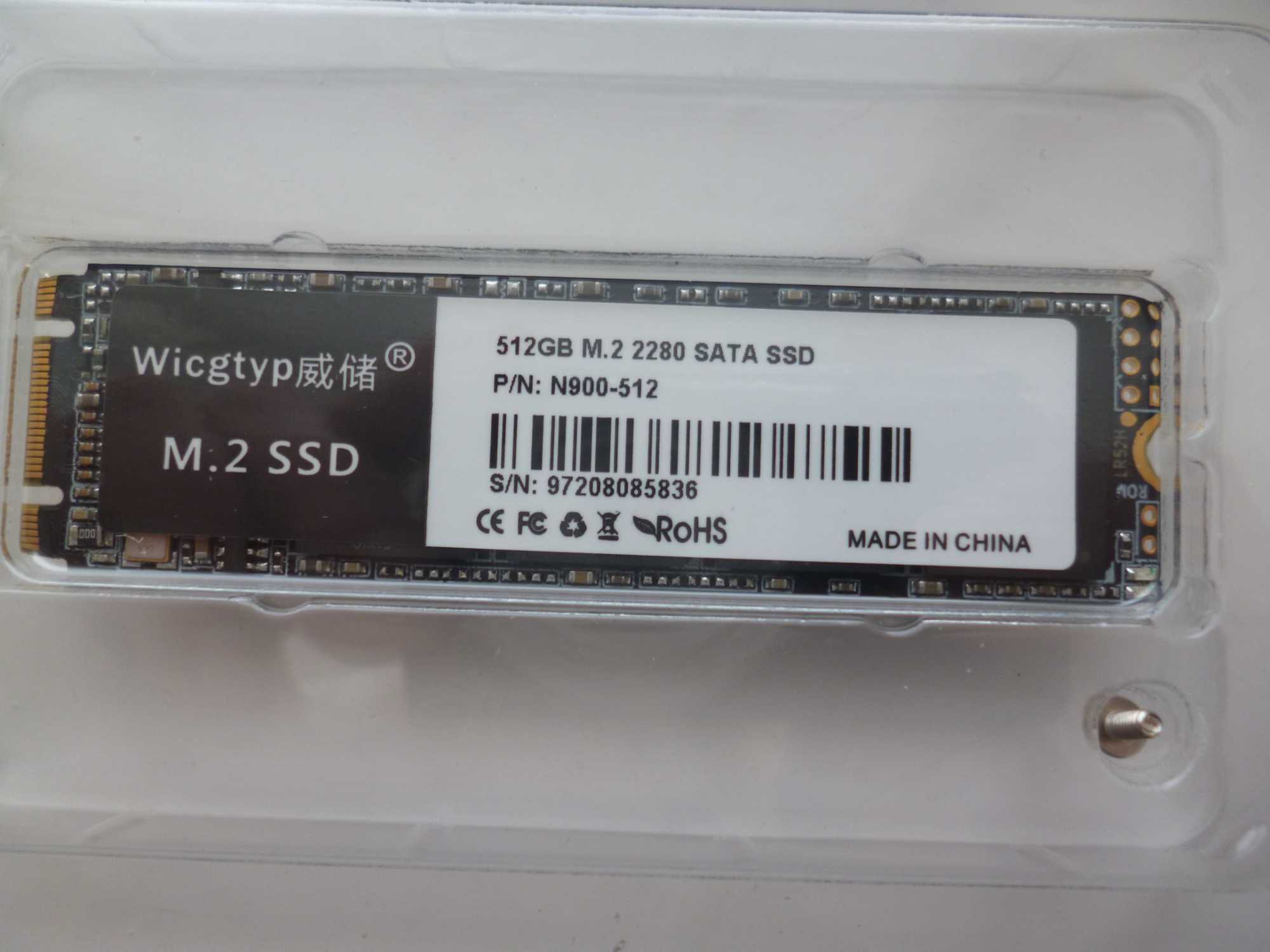 Новий 512gb M.2 2280 SSD NGFF m2 диск sata lll