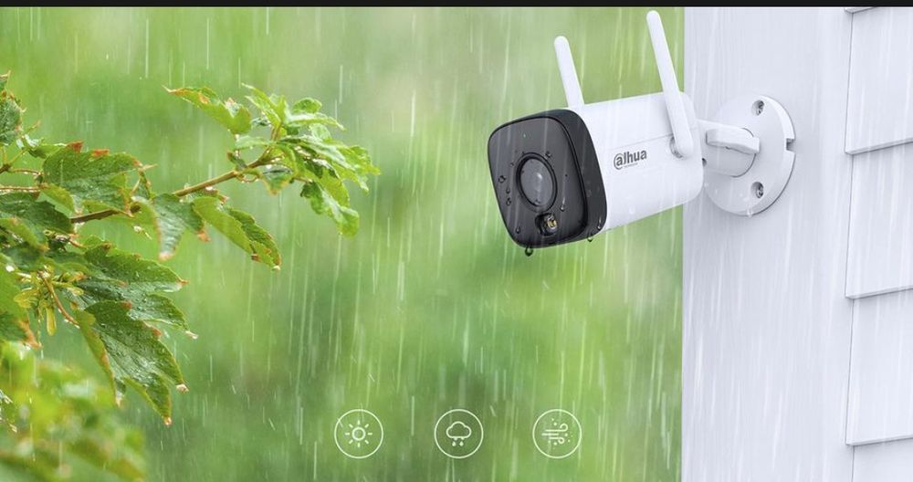 Zestaw monitoringu IP Dahua 3 Kamery WI-FI 3MPxsmart podwójne oświetle