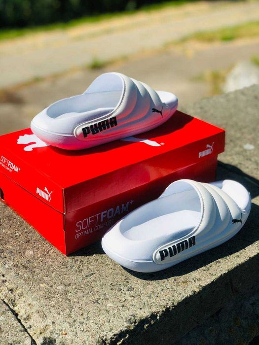 Тапочки Puma / Шлепанцы Пума для дома, улицы, сауна, бассейн, двор