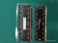 4 Placas de Memoria  RAM DDR4 8GB Hiperx Kingston