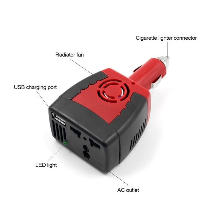 Conversor Inversor para carro 12v para 220v 150w