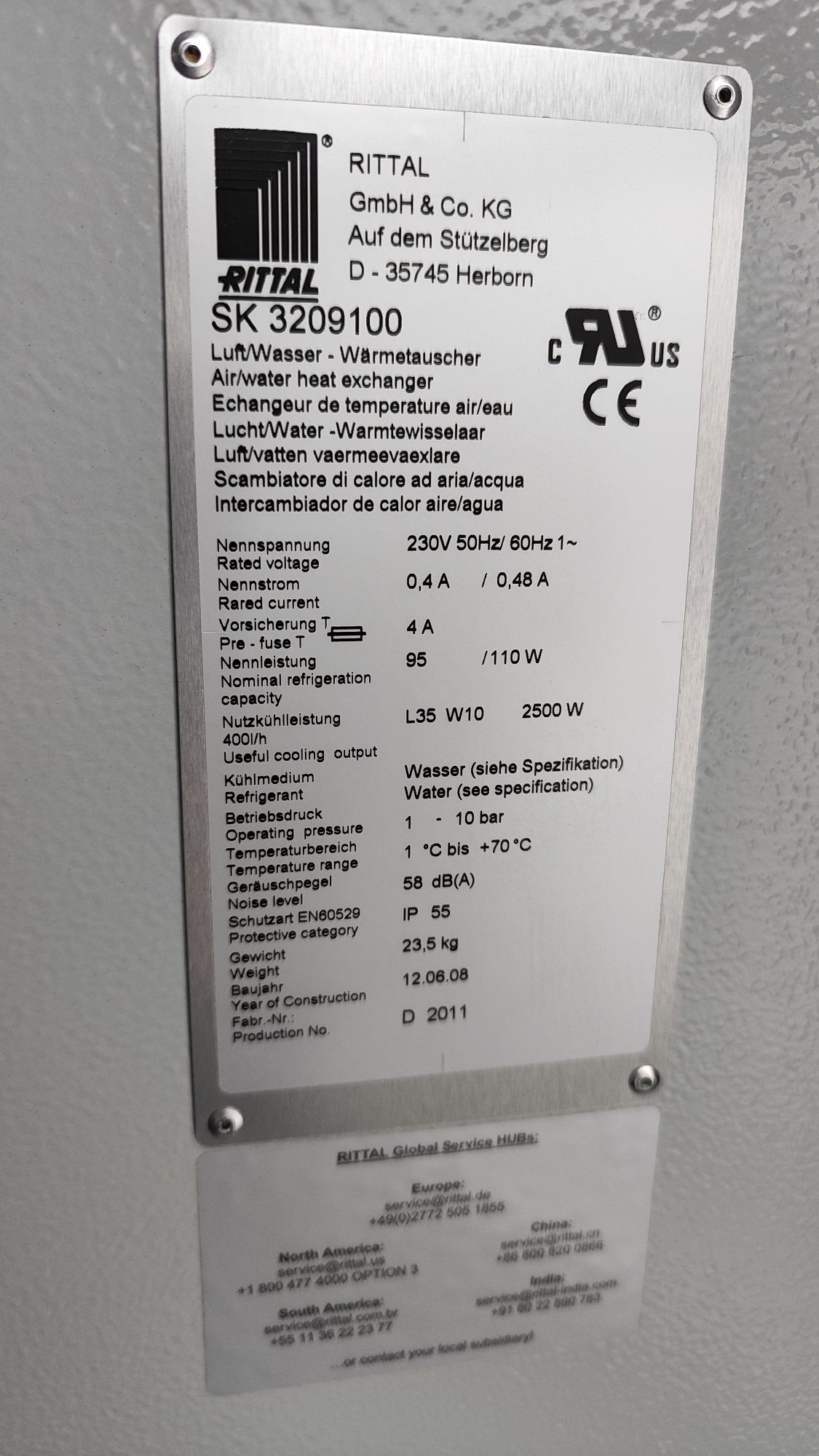 Klimatyzator Rittal SK 3209.100  powietrze woda
