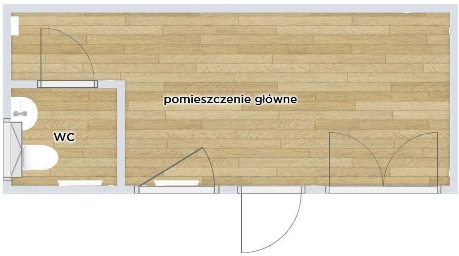 Kontener usługowy biurowy mieszkalny socjalny 6 x 2,5 x 2,8 m