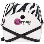 Biały organizer do OBAG MOON LIGHT worek zebra czarny komin OMAY