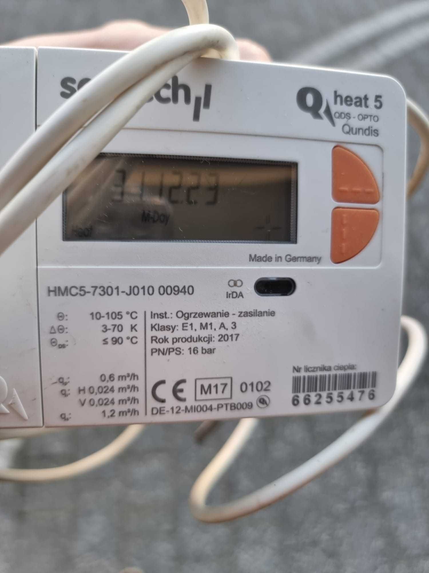 Ciepłomierz QHeat5 DN15 G3/4 Q=1,5m3/h zasilanie