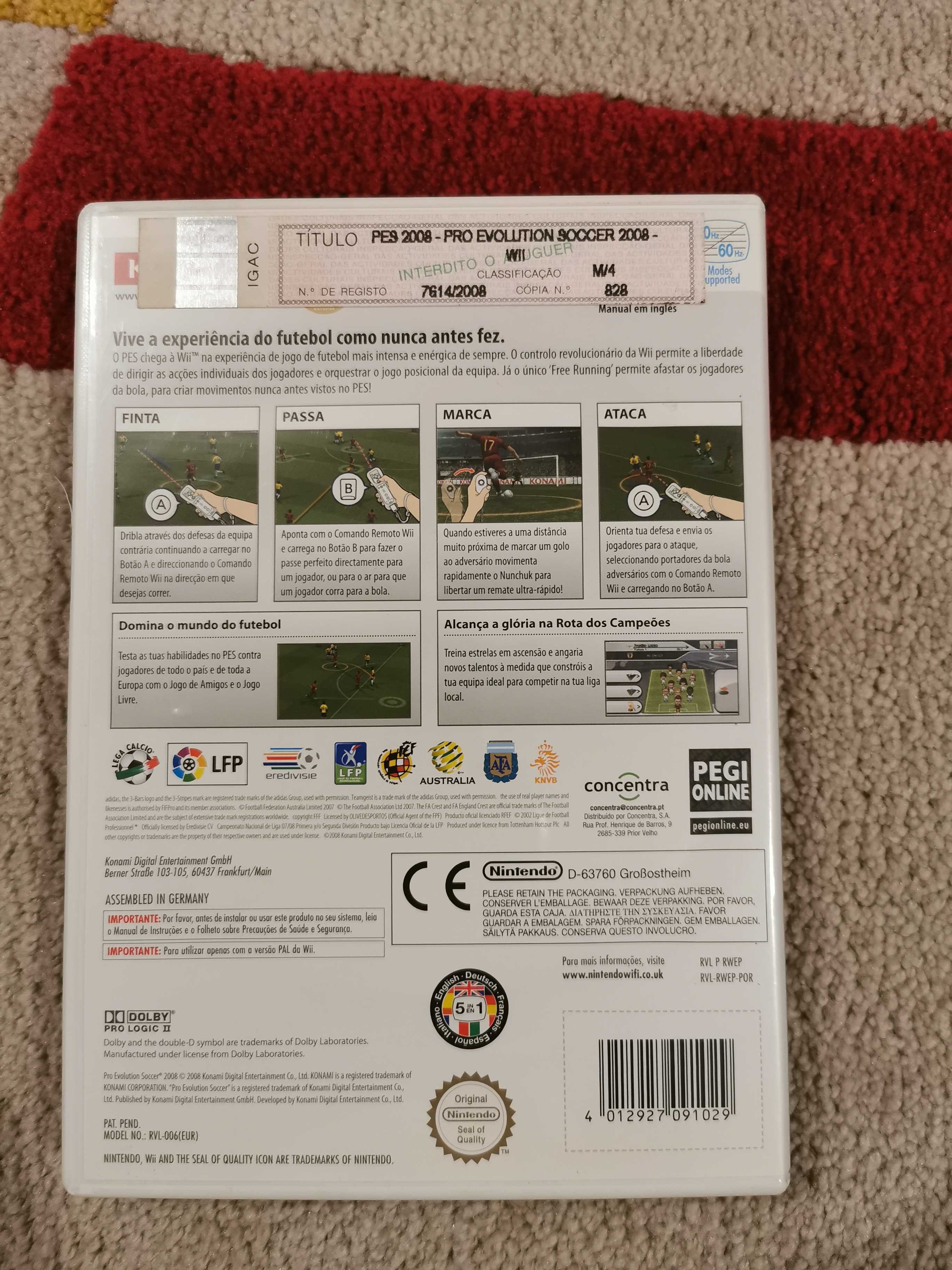 Pro Evolution Soccer 2008 Wii