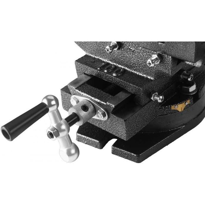 KRAFT&DELE Żeliwne Imadło Krzyżowe Maszynowe Dwuosiowe 100mm KD3513