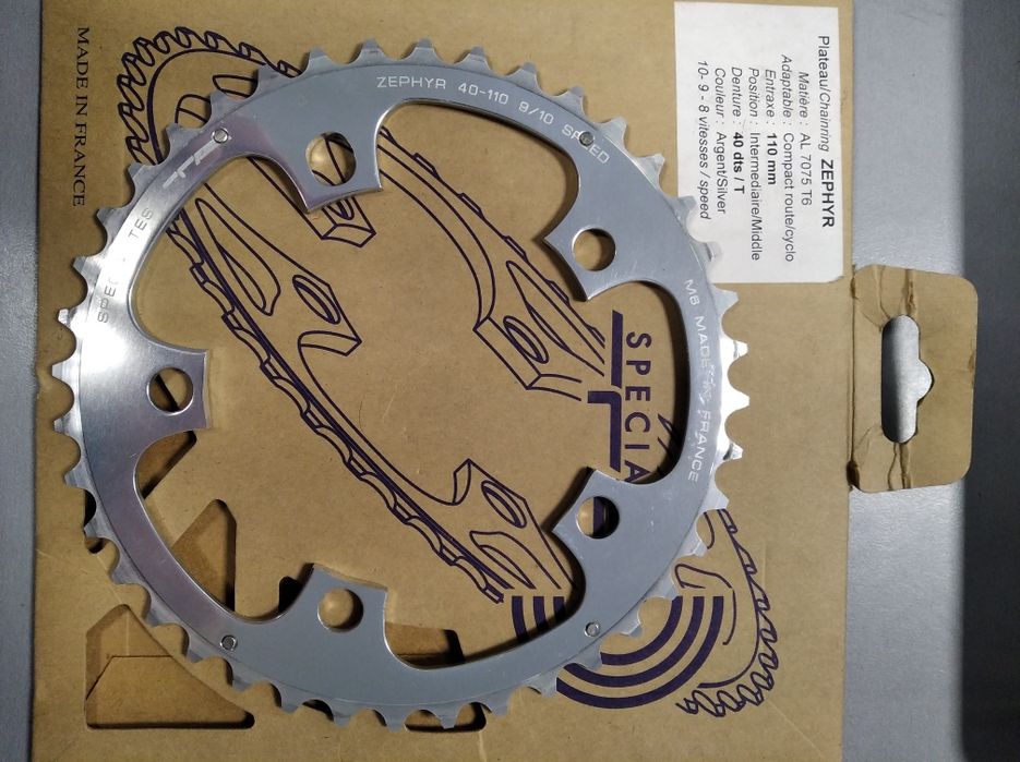 Zębatka TA Specialites Zephyr 40t rozstaw 110mm do korb Campagnolo