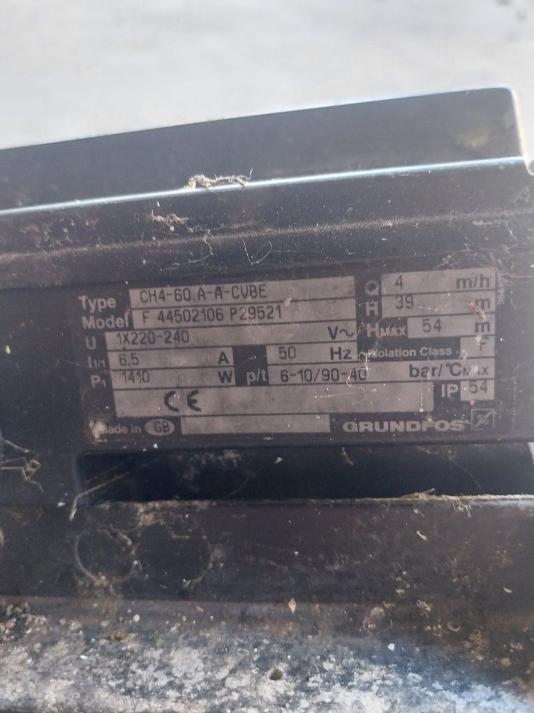 Bomba de Furo Água Grundfos CH4-60 - Funcionamento Perfeito (Usada)