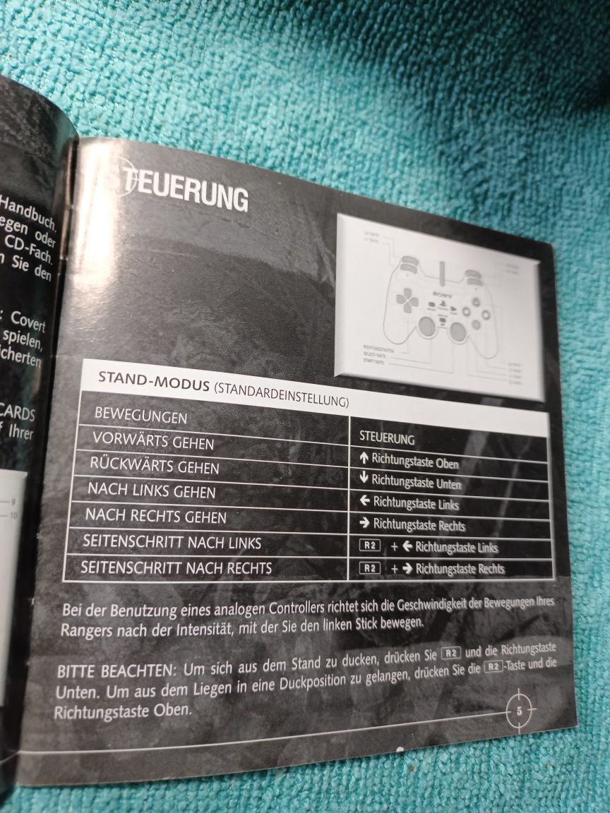 Ps1 Spec Ops covert Assault Psx psone Książeczka Manual