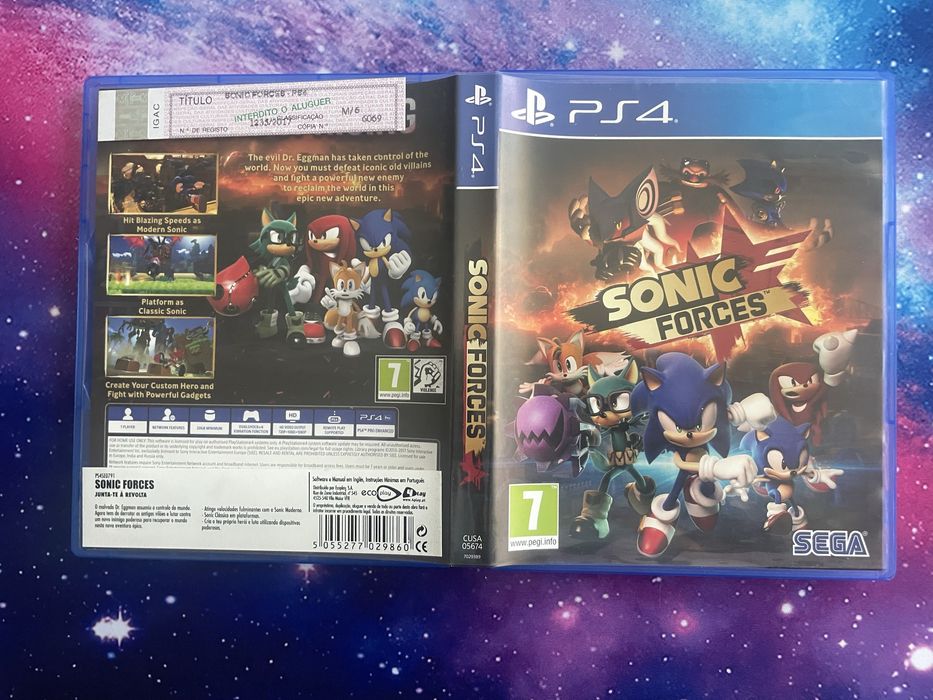 Jogo Sonic Forces PS4