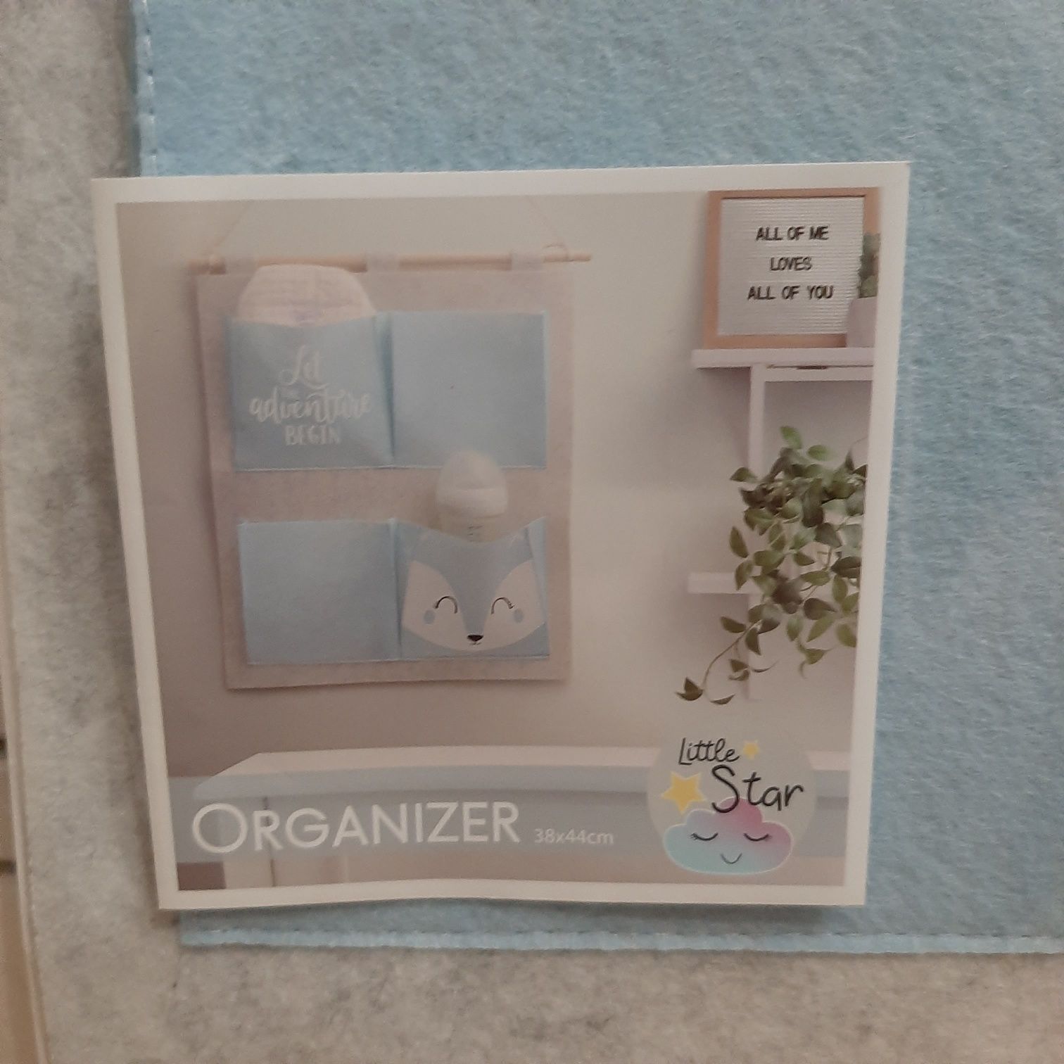 Nowy Organizer na łóżeczko dla dziecka, na gadżety, pampersy, zabawki.