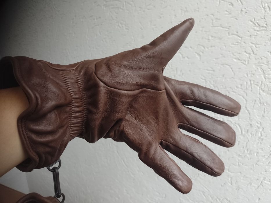 Перчатки чоловічі шкіряні, р. 9