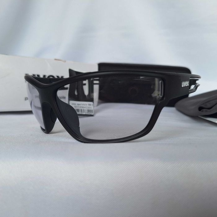 Okulary Sportowe Uvex Sportstyle 806 V Variomatic Black Mat S1-3